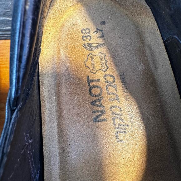 Naot Mary Jane Shoes Women’s 38 L7 Black Leather Comfort Orthopedic - Picture 7 of 10